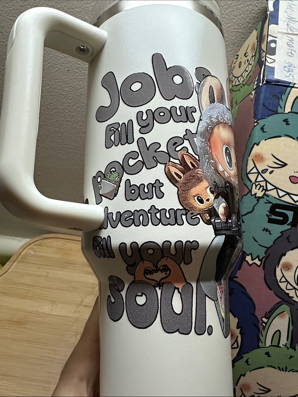 Stanley LABUBU JOBS Fill your packet but Adventure Fill your SOUL - Picture 3 of 9